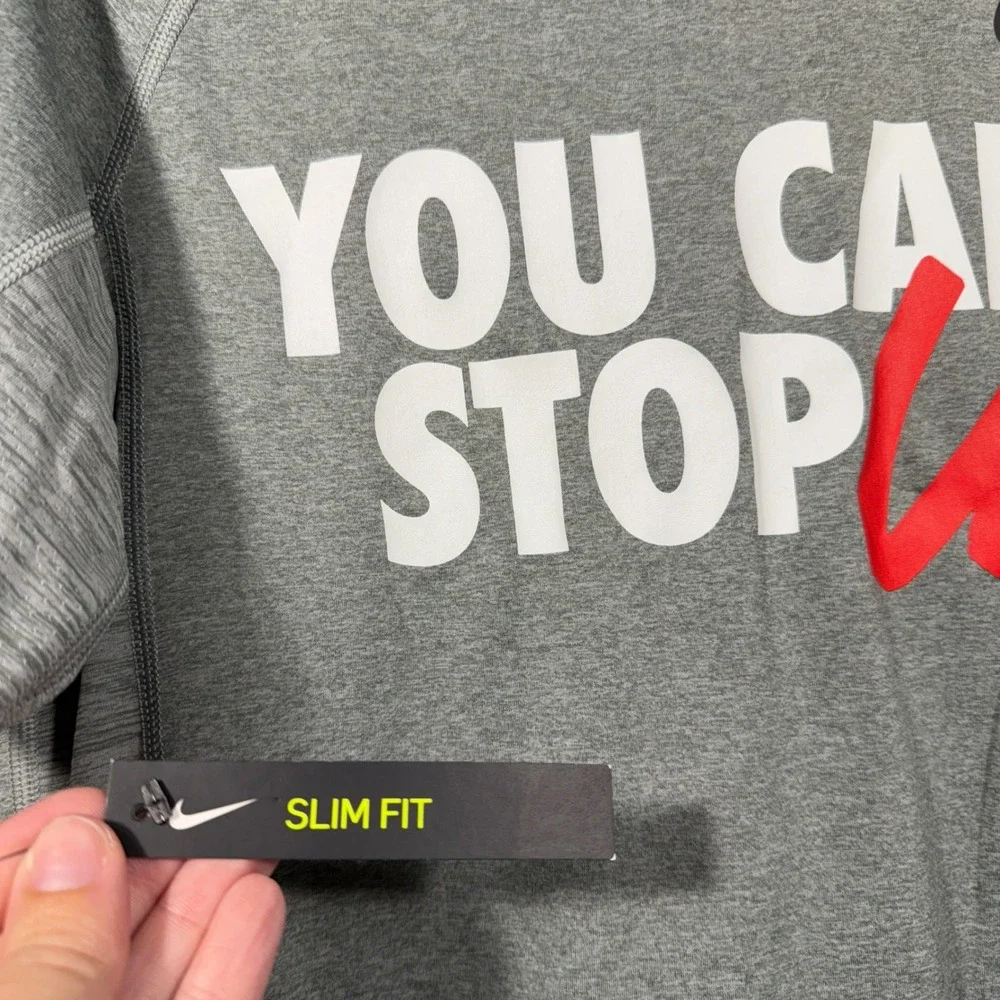 Nike Pro Dri‎ Fit You Can't Stop Us Training Slim Fit T-Shirt Mens Medium